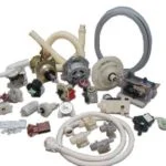 appliance repair parts on a white background