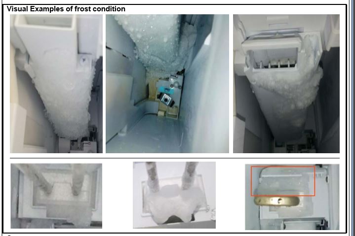 máquina de hielo samsung congelándose